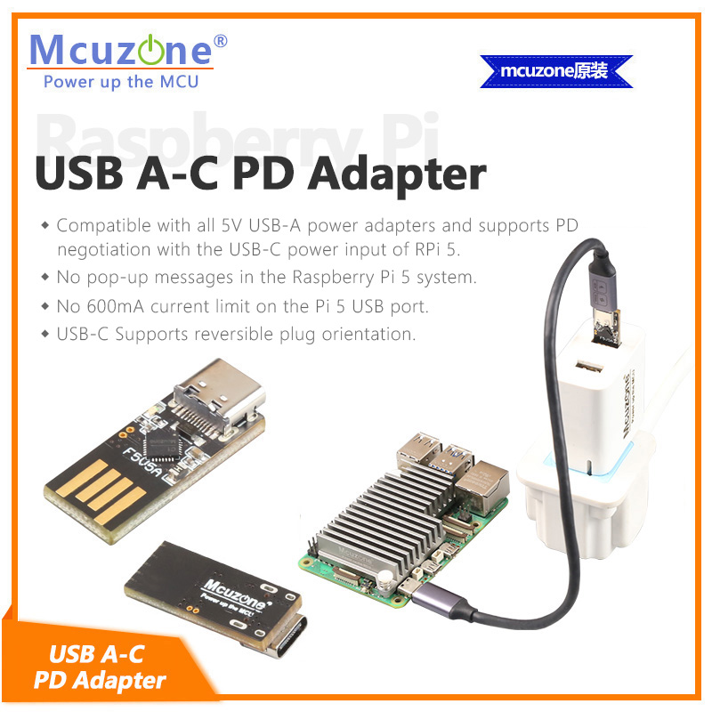 Banana Pi Bpi-M5 - محول Raspberry Pi5 USB A-C PD،