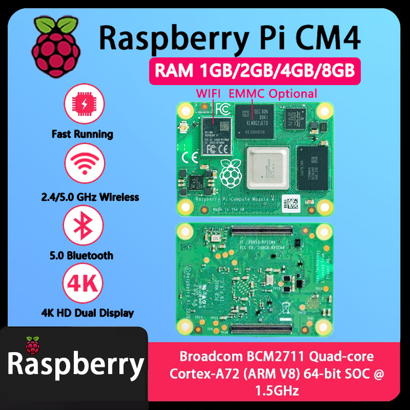 Raspberry Pi Compute Module 4 8Gb 32Gb - وحدة معالجة راسبيري باي CM4 بذاكرة