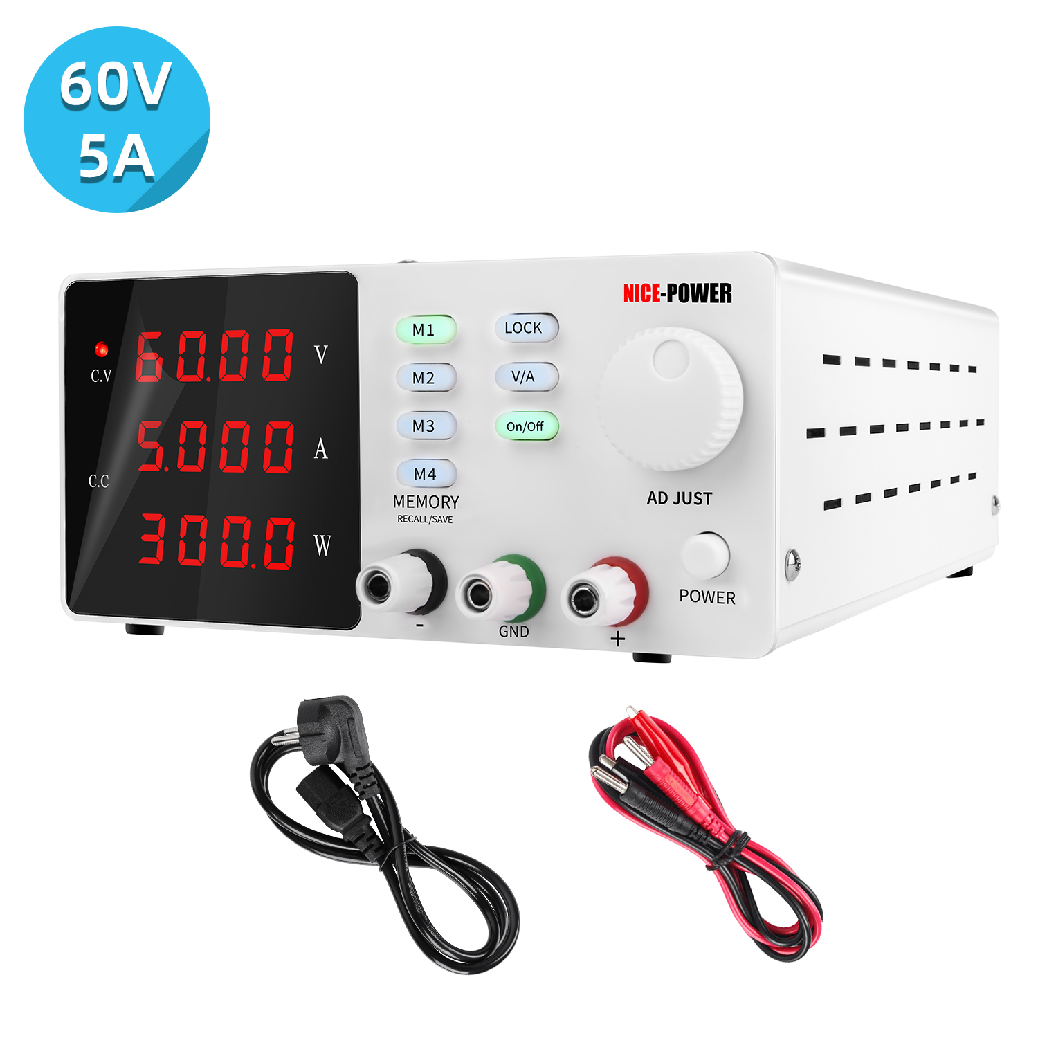 Programmable Dc Power Supply 60V 5A - تصميم جديد لطيف الطاقة Spps-S605 60V