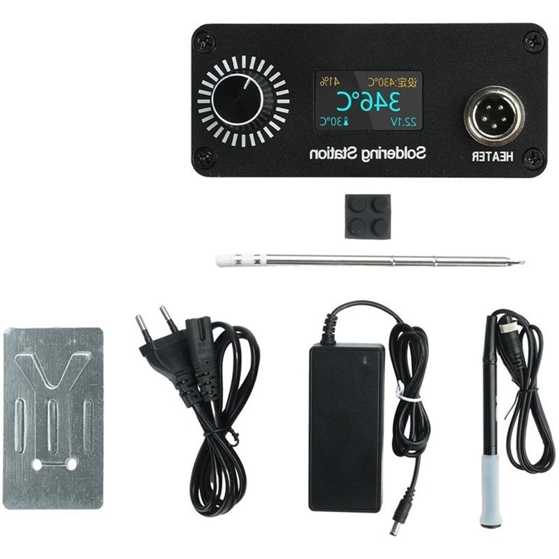 Soldering Station T12 Oled - محطة لحام رقمية B03C-T12 محمولة صغيرة