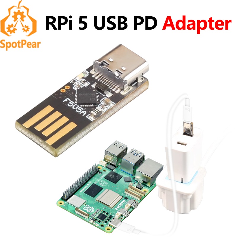 محول طاقة USB A/C صغير من نوع  - مراجعة Banana Pi Bpi-M5 وسعره