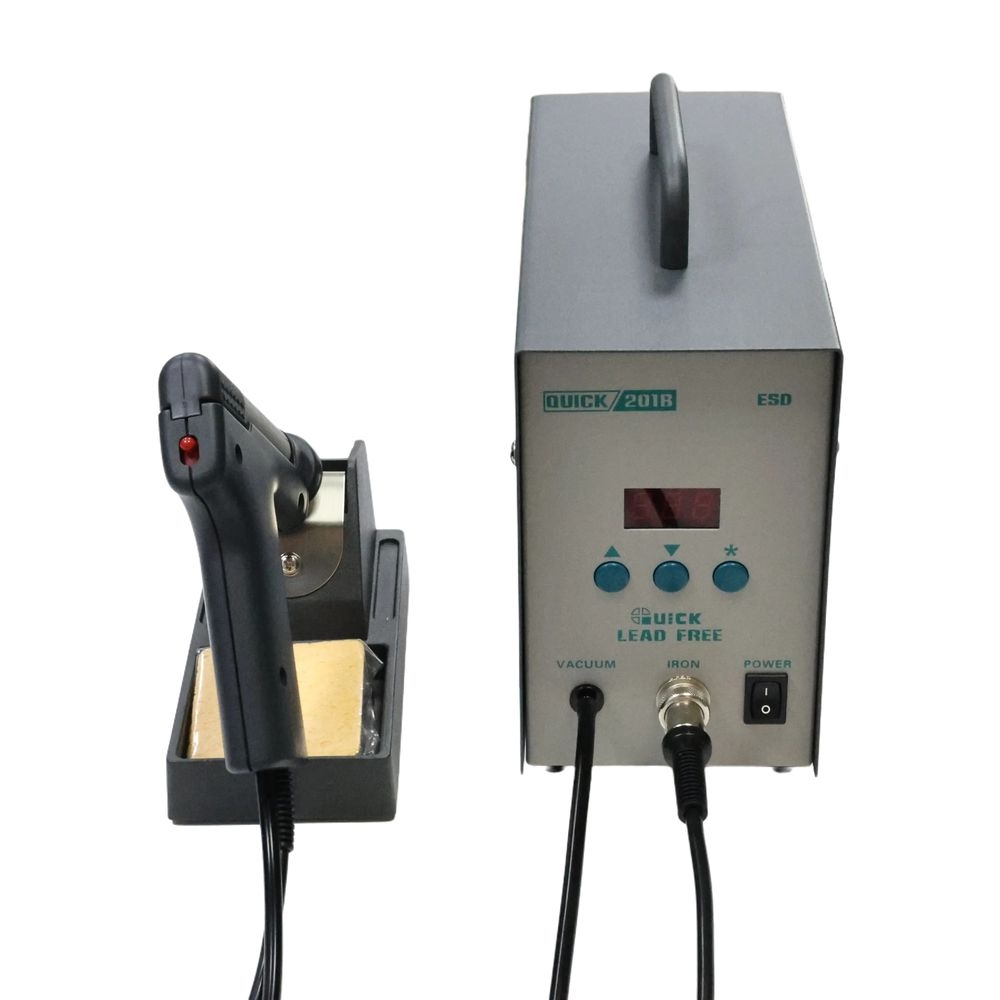 مسدس إزالة اللحام الجديد Quick - مراجعة Desoldering Gun Vacuum Electric وسعره
