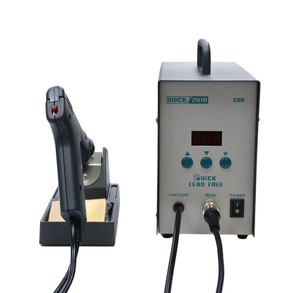 مسدس إزالة اللحام الجديد Quick - مراجعة Desoldering Gun Vacuum Electric وسعره