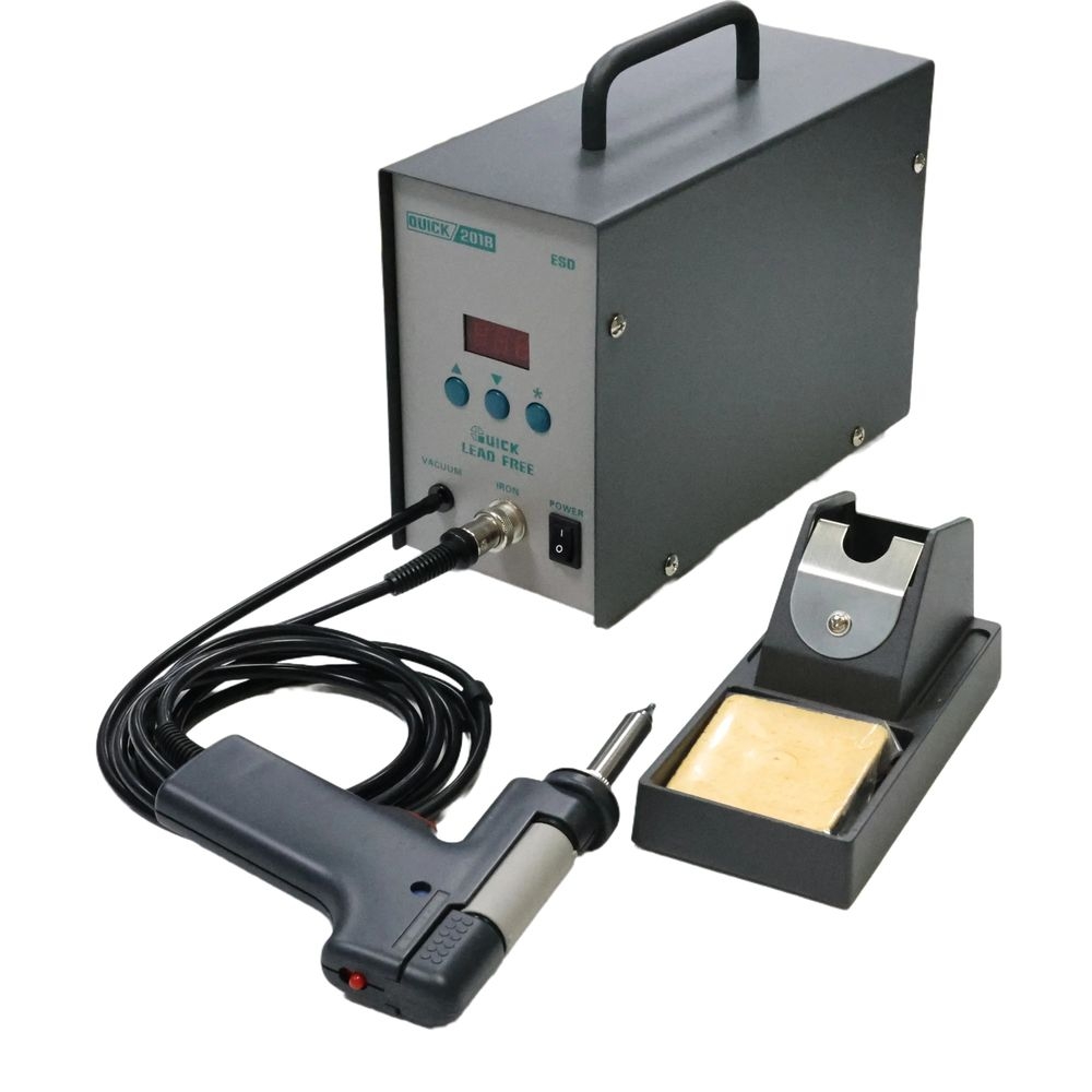 مسدس إزالة اللحام الجديد Quick - مراجعة Desoldering Gun Vacuum Electric وسعره