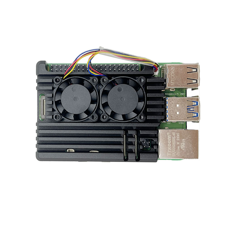 علبة تبريد مزدوجة المروحة من ا - مراجعة Raspberry Pi 5 8Gb Kit وسعره