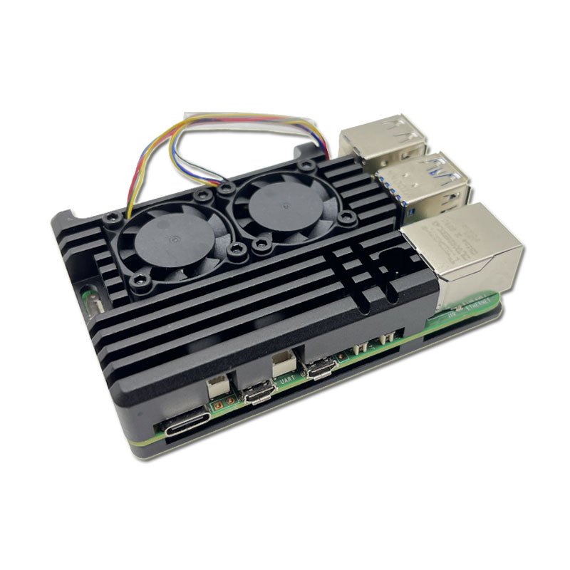 علبة تبريد مزدوجة المروحة من ا - مراجعة Raspberry Pi 5 8Gb Kit وسعره