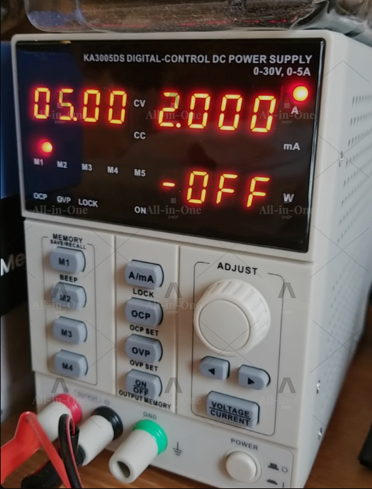 مصدر طاقة رقمي قابل للبرمجة KA - مراجعة Programmable Dc Power Supply 60V 5A وسعره