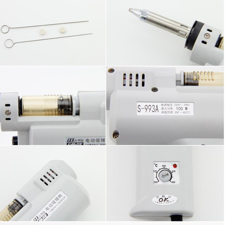 ديسولديرينغ بندقية الكهربائية  - مراجعة Desoldering Gun Vacuum Electric وسعره