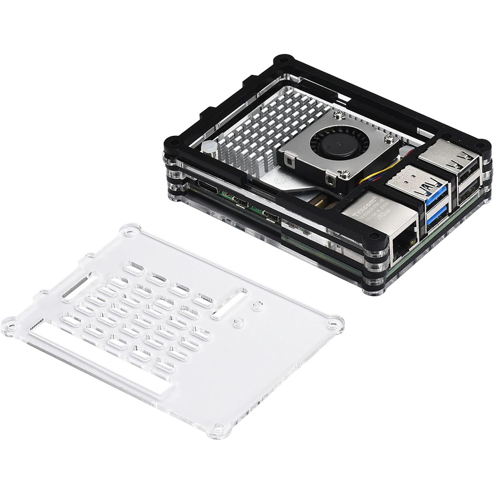 حافظة أكريليك مع مبرد نشط ، طق - مراجعة Raspberry Pi 5 8Gb Kit وسعره